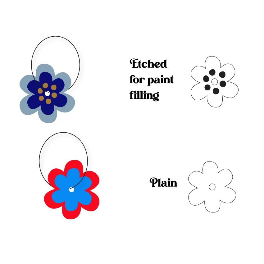 © Polka Dot Posie Stackers - 2 pair set