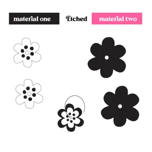© Polka Dot Posie Stackers - 2 pair set