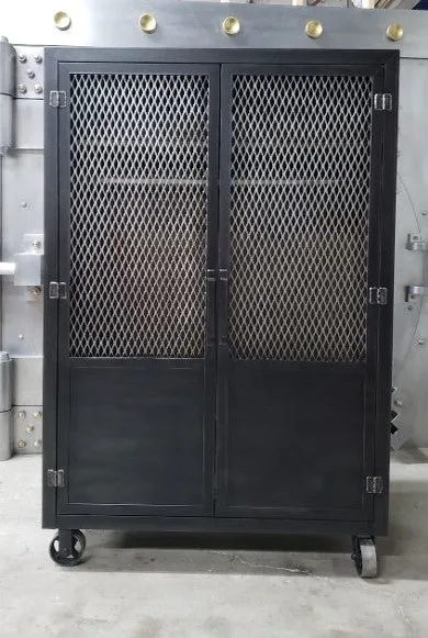 #015 - Vintage Industrial Wardrobe/Storage Unit