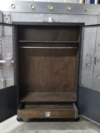 #015 - Vintage Industrial Wardrobe/Storage Unit
