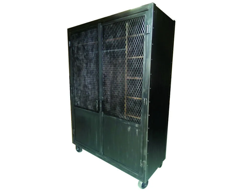 #015 - Vintage Industrial Wardrobe/Storage Unit