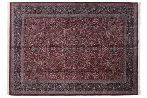 10x14 Vintage Indian Kashan Design Carpet
