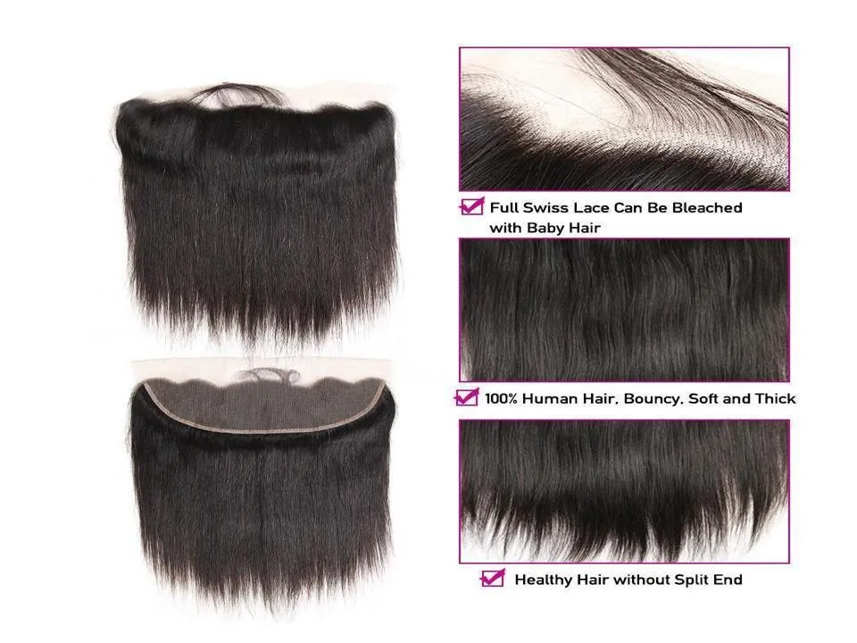 13x4 Lace Closure | RAW HAIR Indian Temple | Wavy