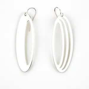 #16 earrings steel