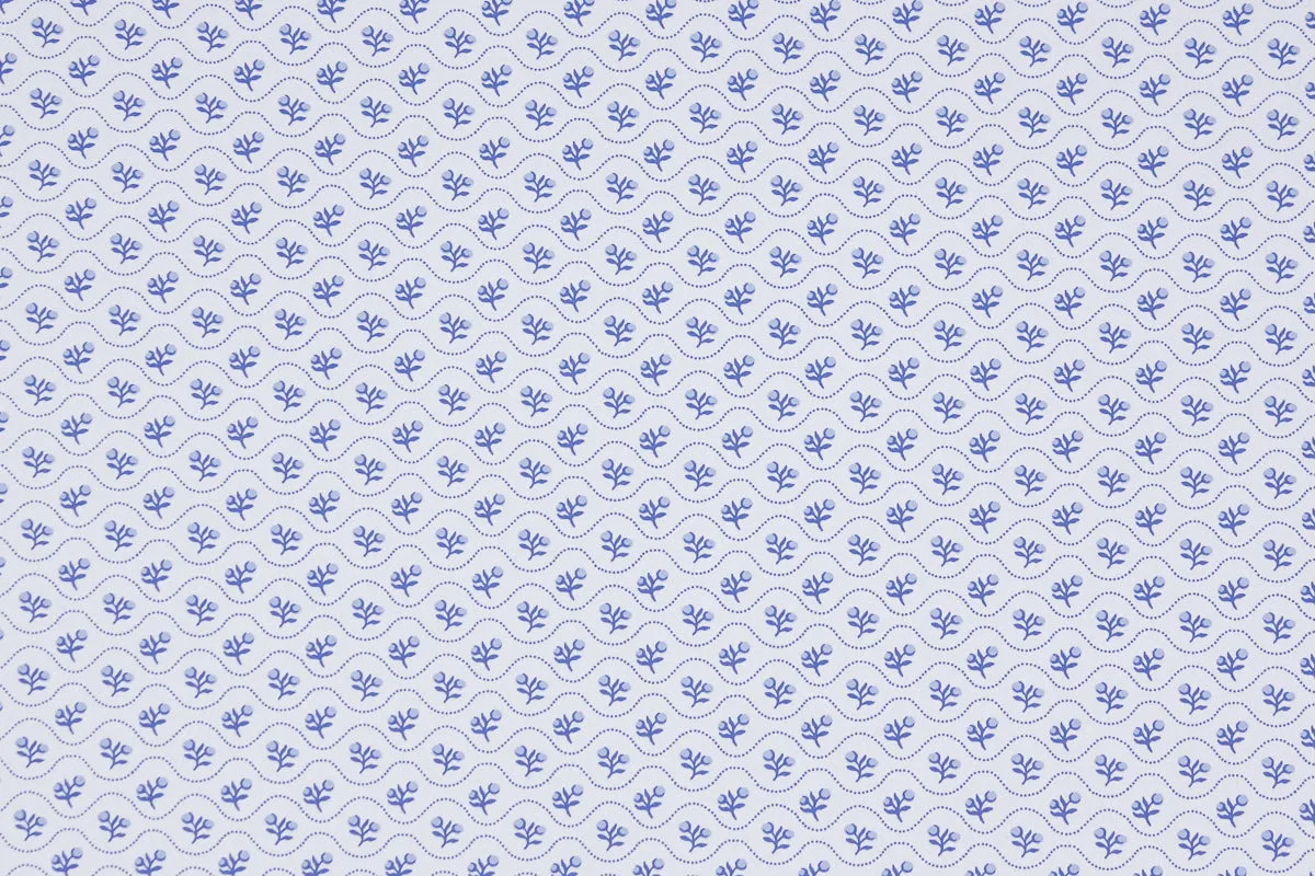1980s Floral Vintage Wallpaper