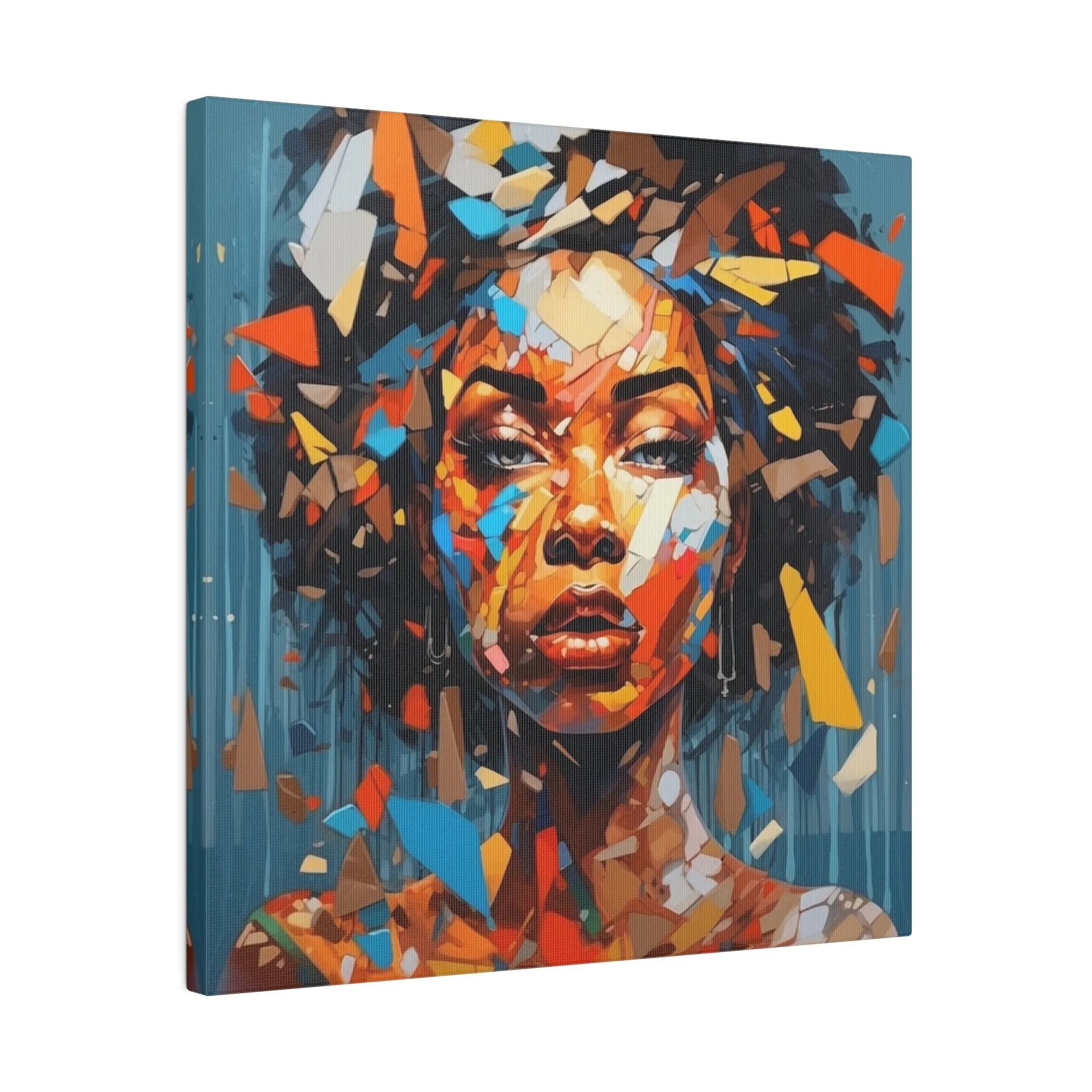 2 Vibrant Essence: An Abstract Celebration of Black WomenMatte Canvas, Stretched, 0.75"