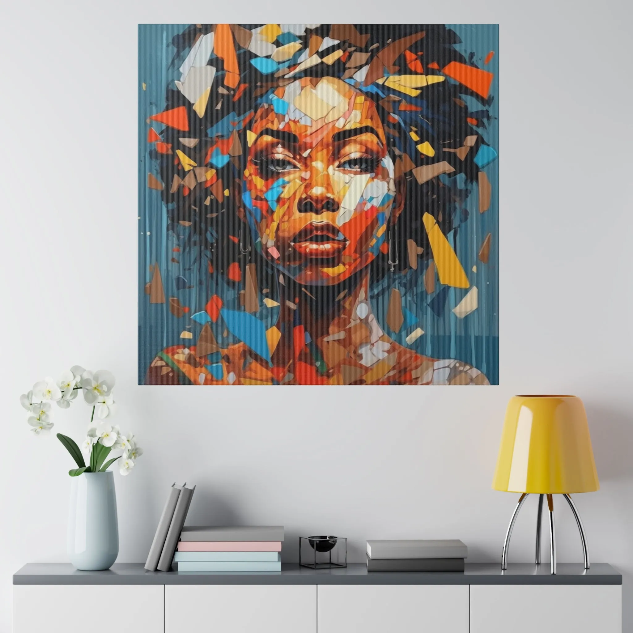 2 Vibrant Essence: An Abstract Celebration of Black WomenMatte Canvas, Stretched, 0.75"