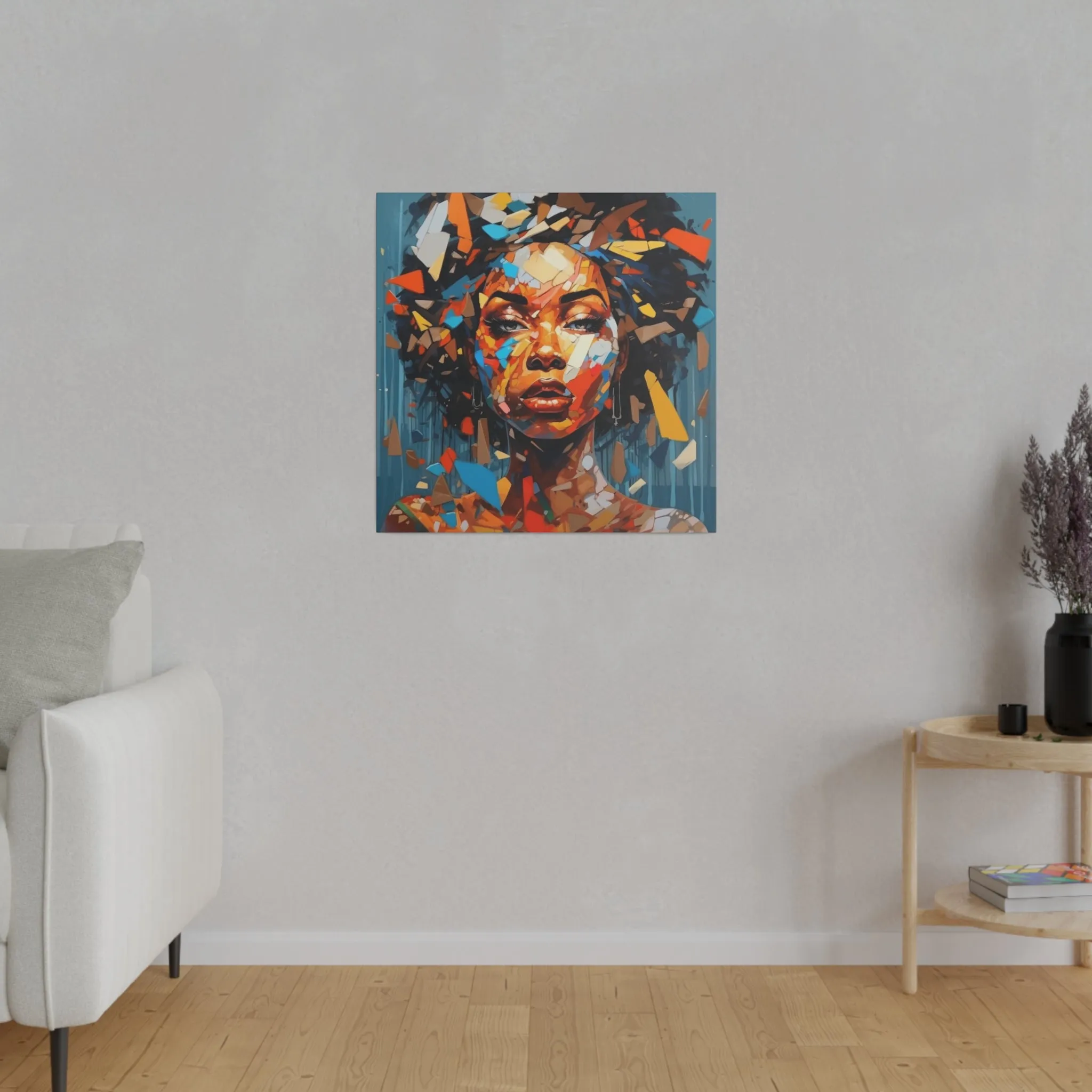 2 Vibrant Essence: An Abstract Celebration of Black WomenMatte Canvas, Stretched, 0.75"