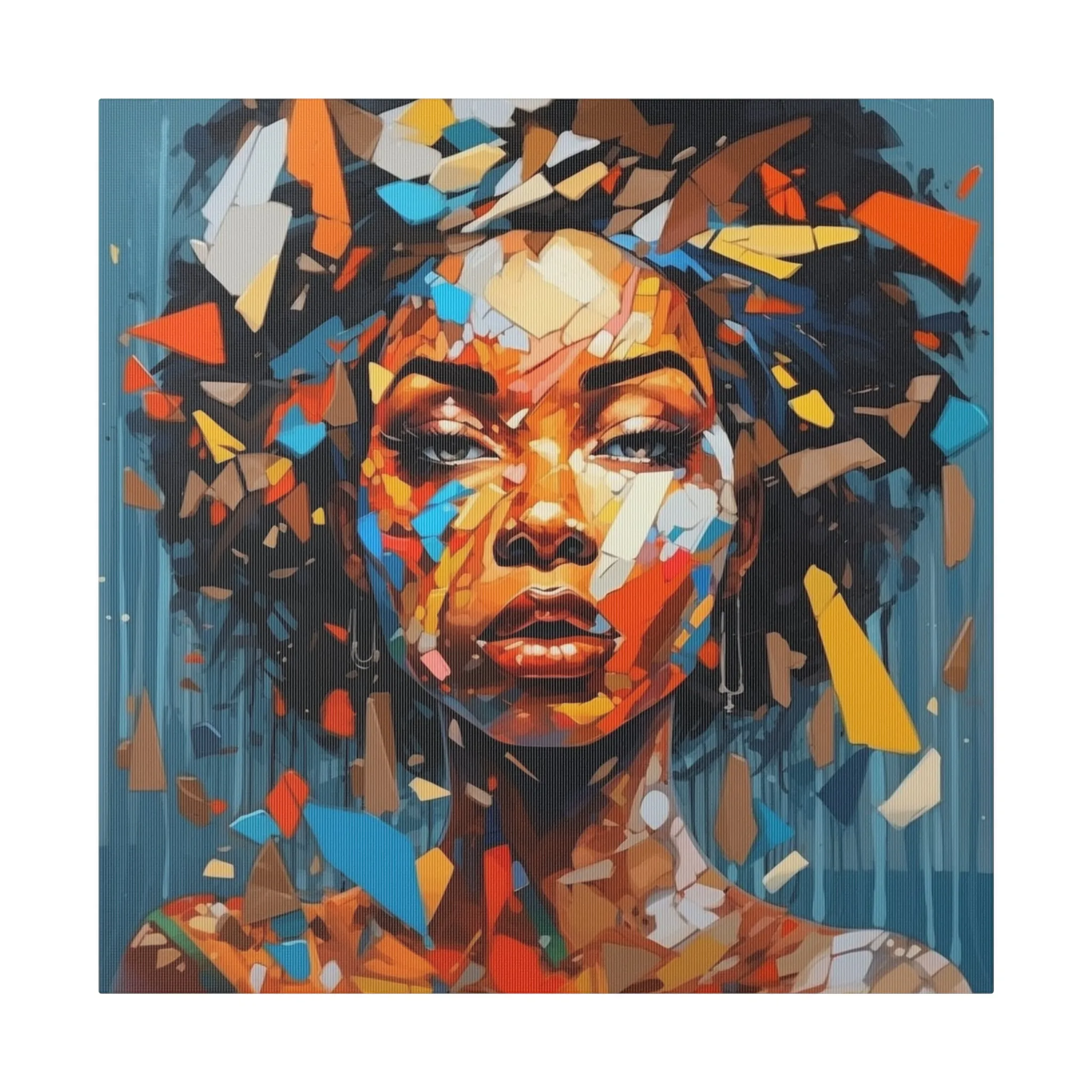 2 Vibrant Essence: An Abstract Celebration of Black WomenMatte Canvas, Stretched, 0.75"