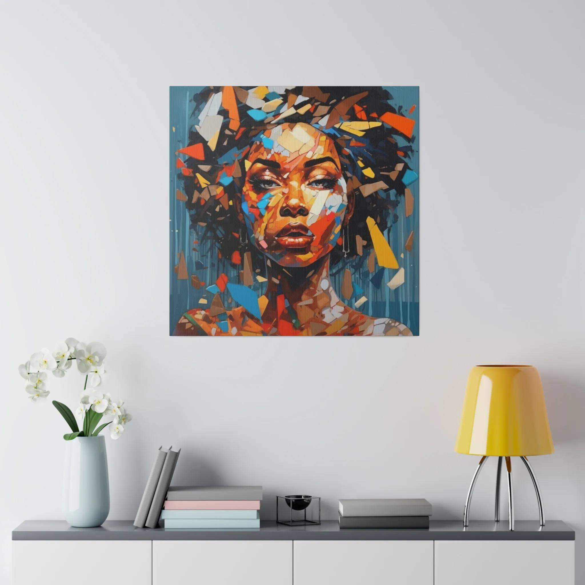 2 Vibrant Essence: An Abstract Celebration of Black WomenMatte Canvas, Stretched, 0.75"