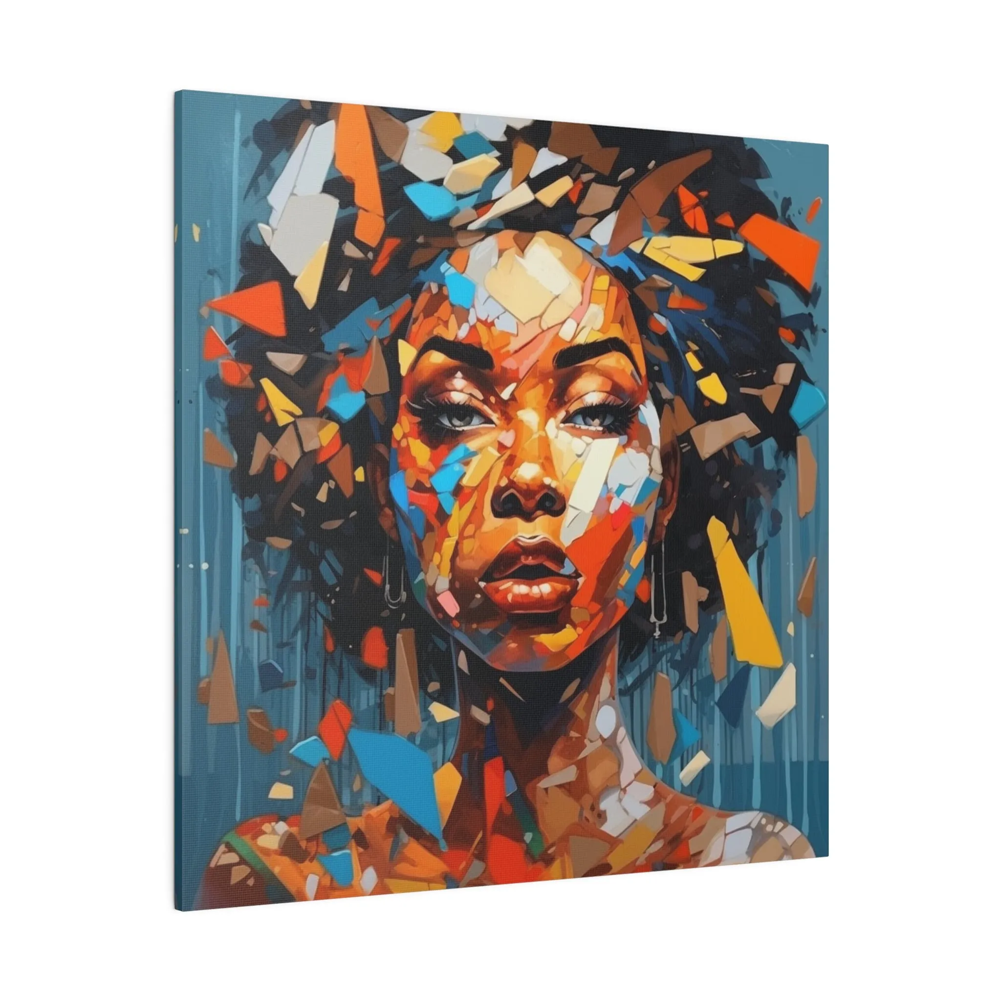2 Vibrant Essence: An Abstract Celebration of Black WomenMatte Canvas, Stretched, 0.75"