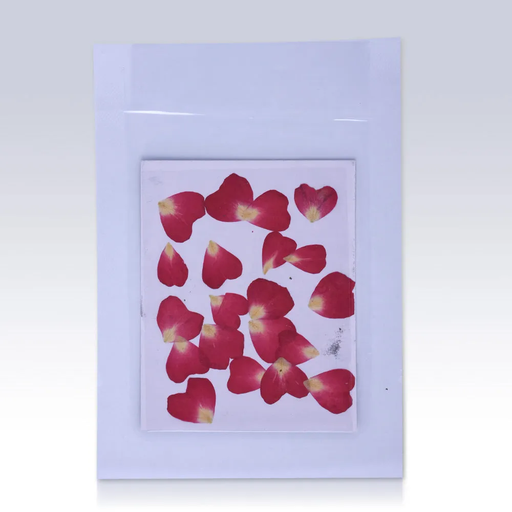 20pcs Heart shaped rose petal Real Pressed Flowers dried pressed flower