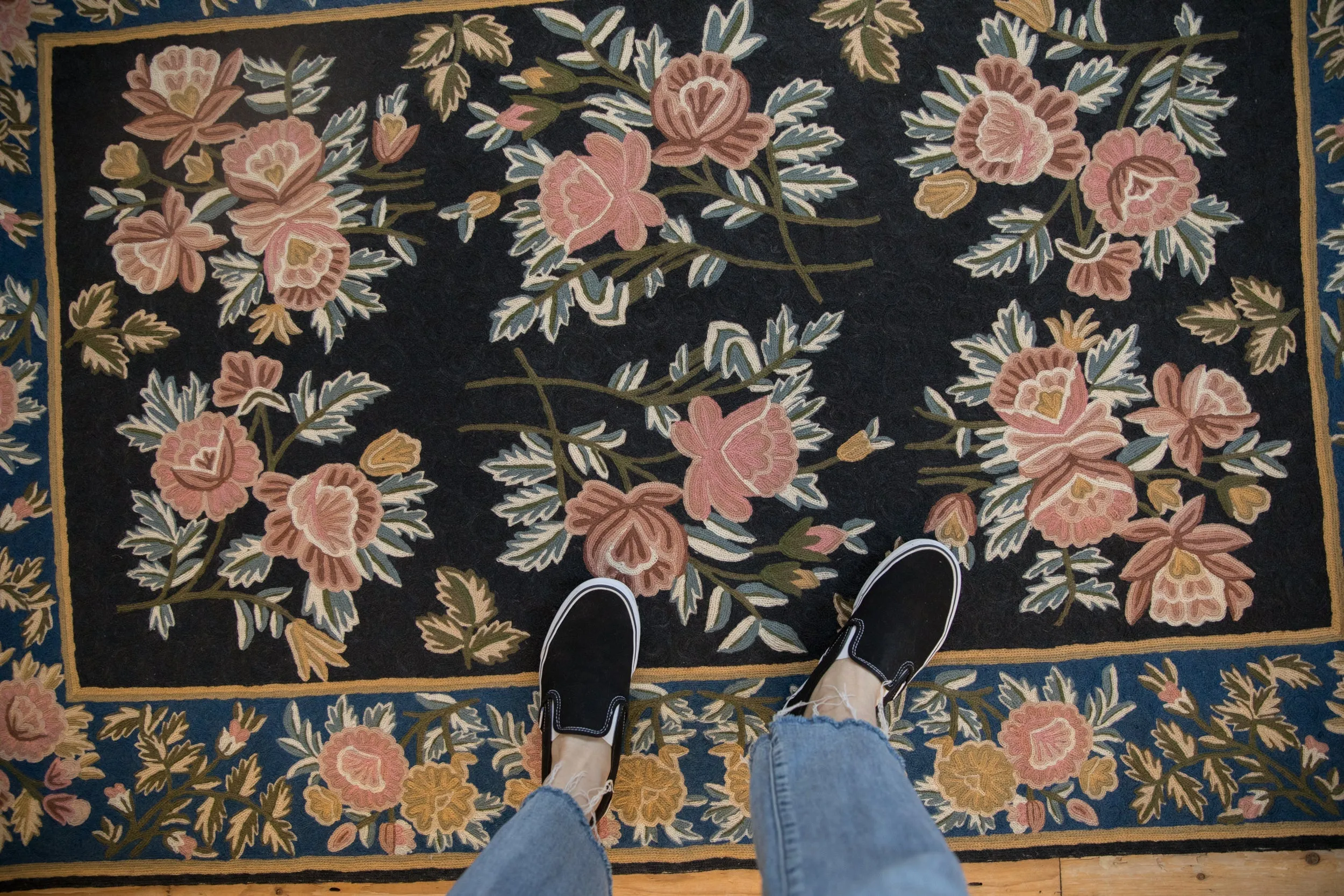3.5x6 Vintage Chainstitch Rug