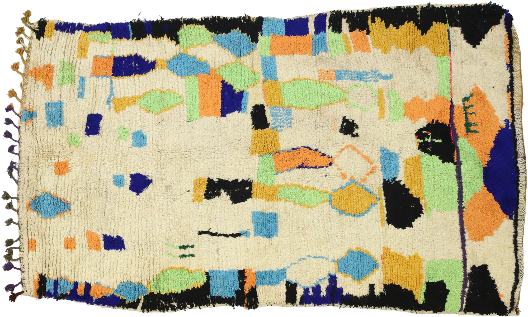 4'2" x 7' Vintage Moroccan Rug