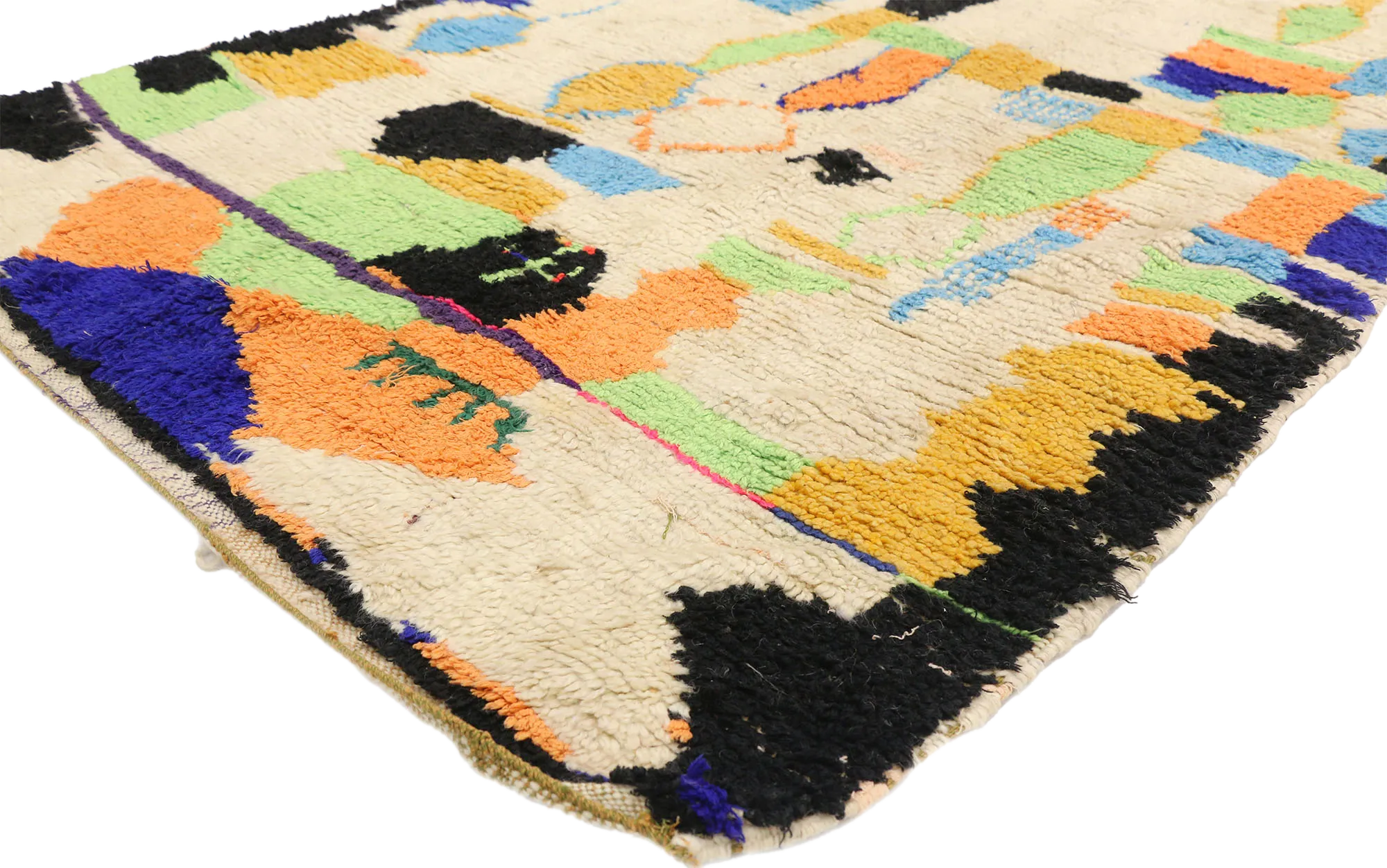 4'2" x 7' Vintage Moroccan Rug