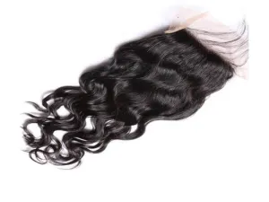 4x4 Lace Closure | RAW HAIR Indian Temple | Wavy