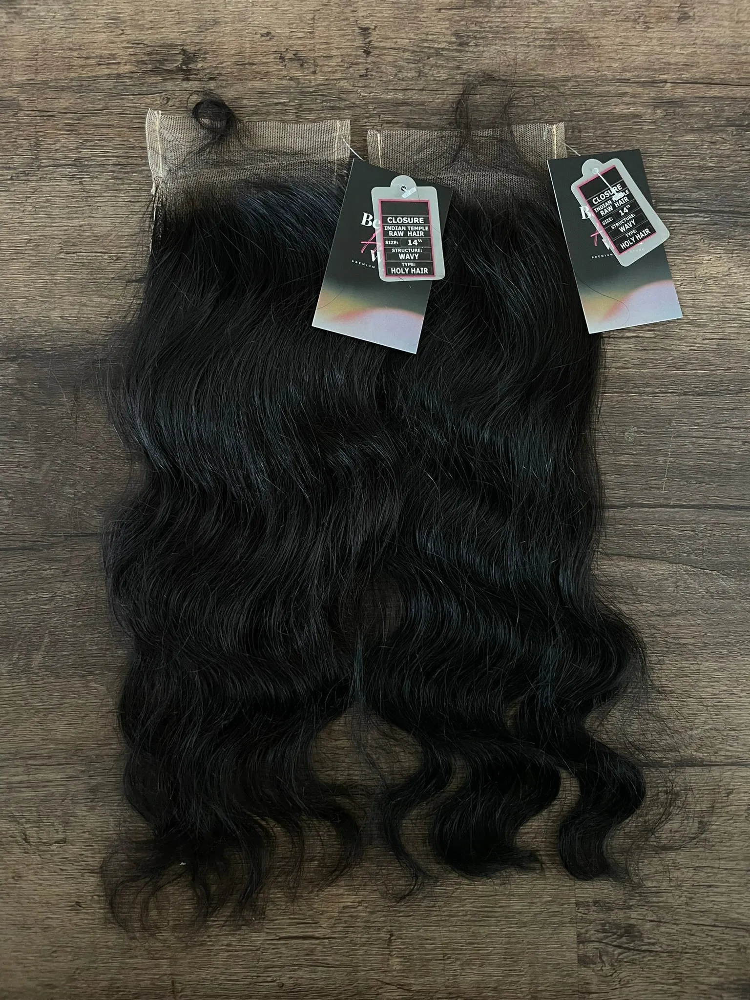 4x4 Lace Closure | RAW HAIR Indian Temple | Wavy