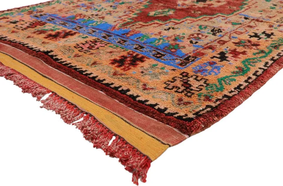 5'2" x 7'2" Vintage Moroccan Rug