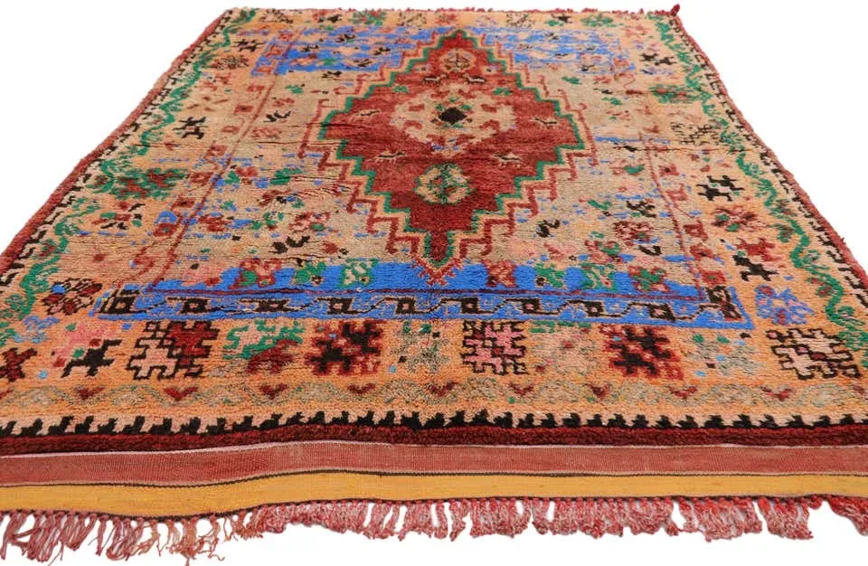 5'2" x 7'2" Vintage Moroccan Rug