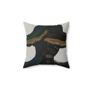 Abstract Duality Bold Contrast Pillow