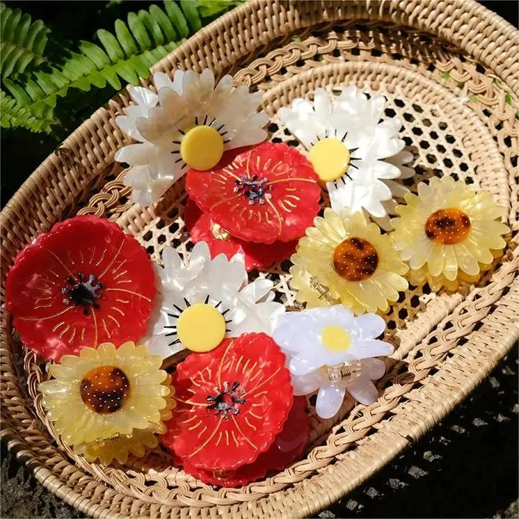 Adorable Sunflower Hair Claw