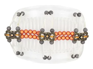 African Butterfly Hair Comb - Flowers Clear 76