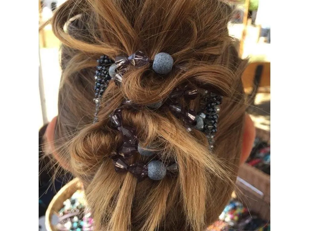 African Butterfly Wire Hair Clip - 7 Tong 566