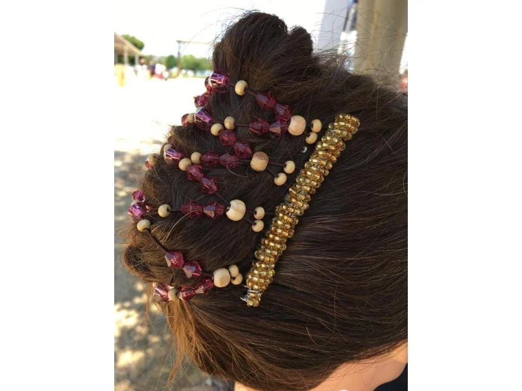 African Butterfly Wire Hair Clip - 9 Tong 693