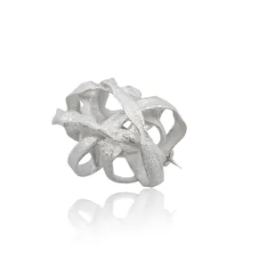 Algae Brooch Silver