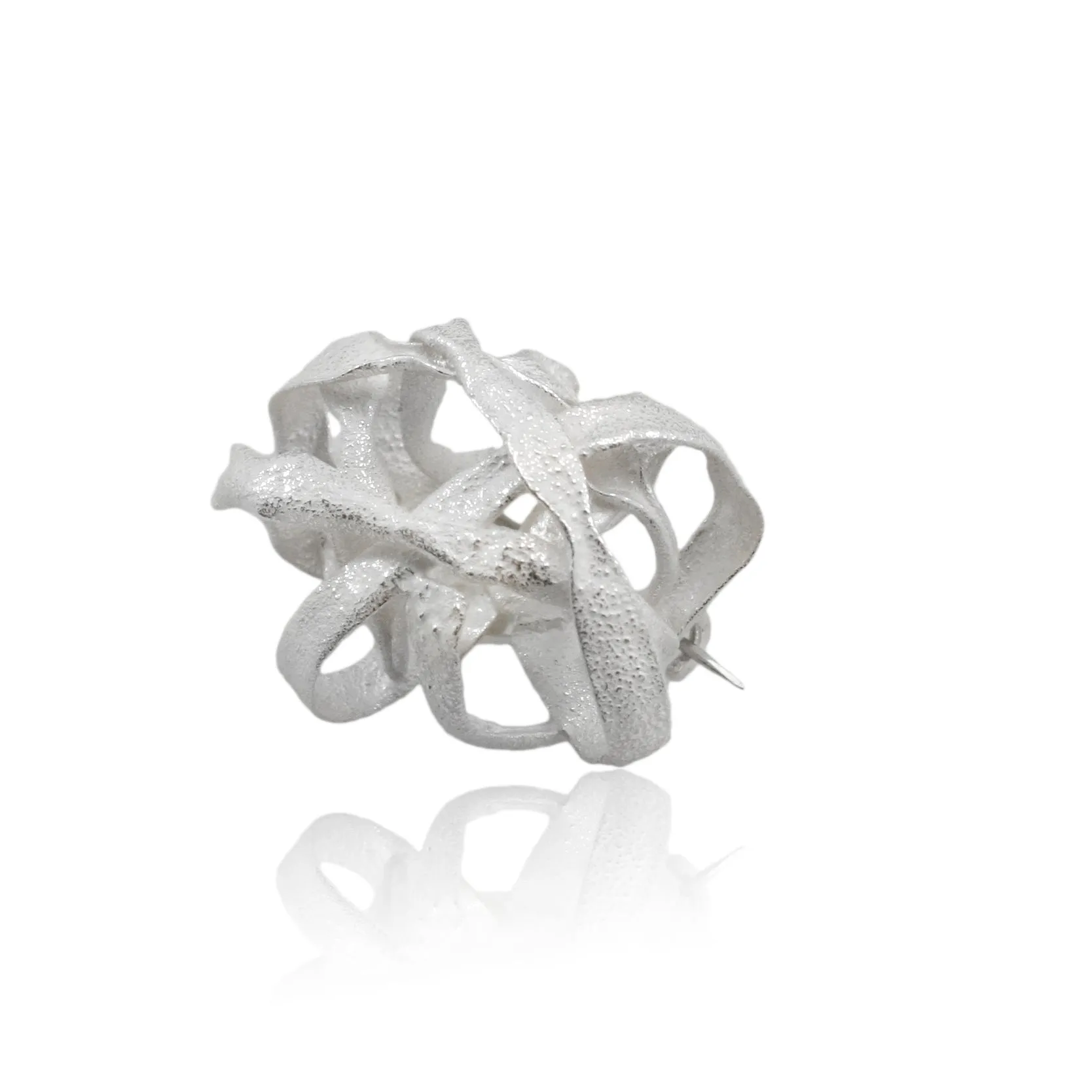 Algae Brooch Silver