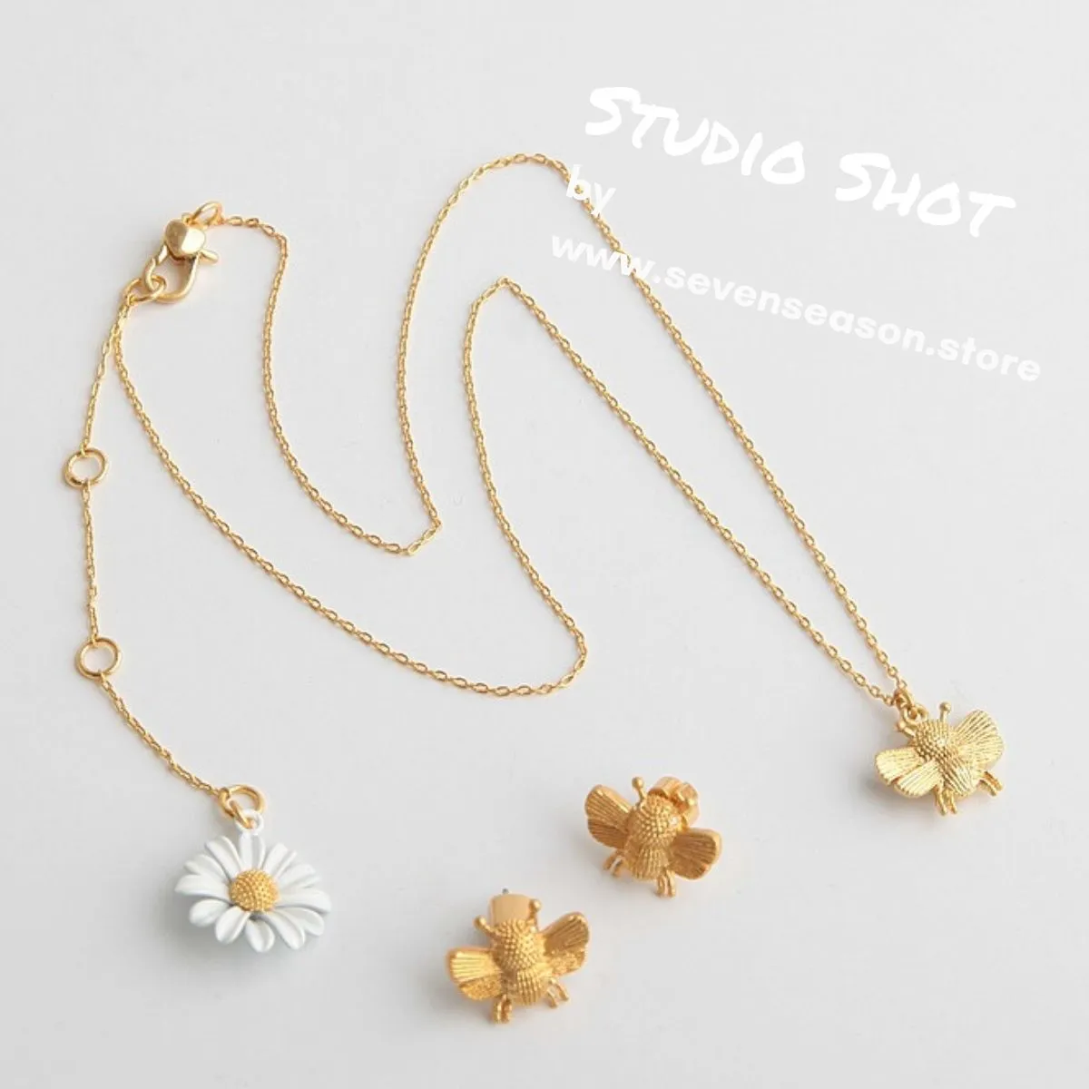 All Abuzz Bee Mini Pendant Necklace
