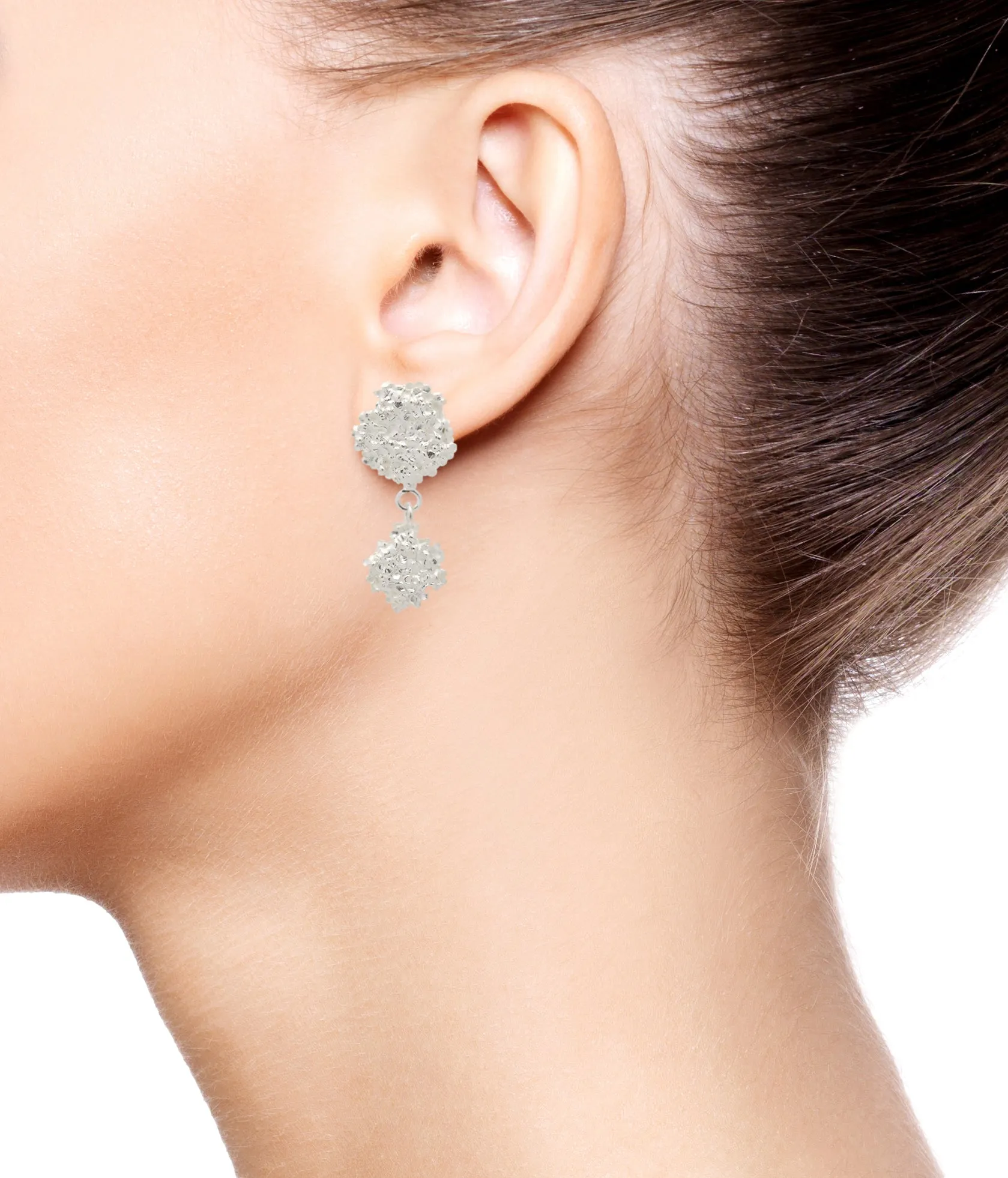 Amaranth Long Earrings Silver