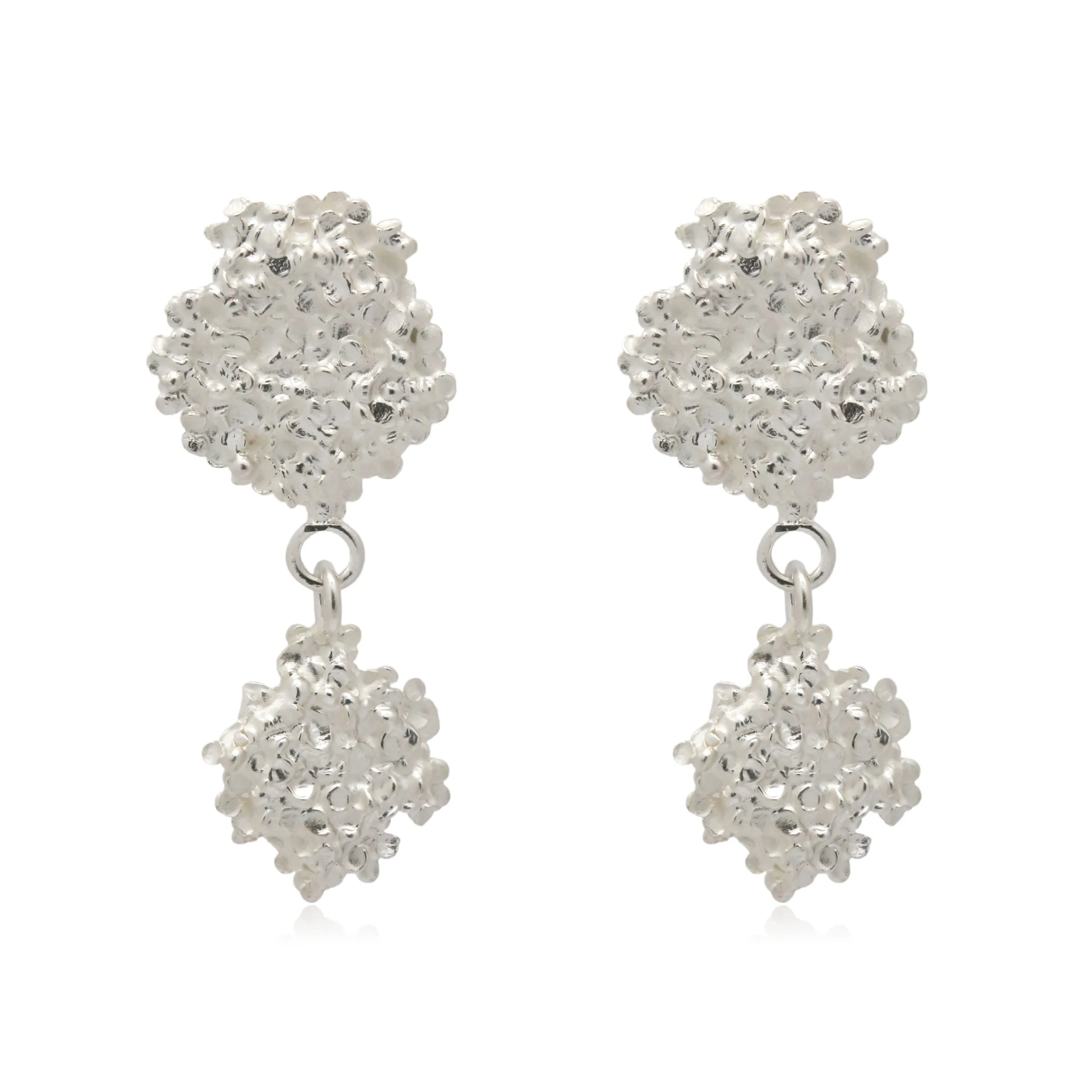 Amaranth Long Earrings Silver