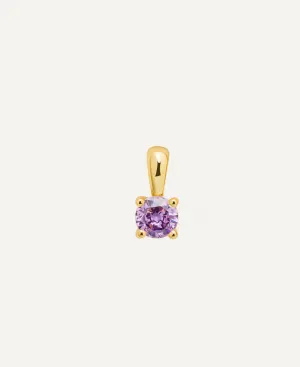 Amethyst February Birth Charm
