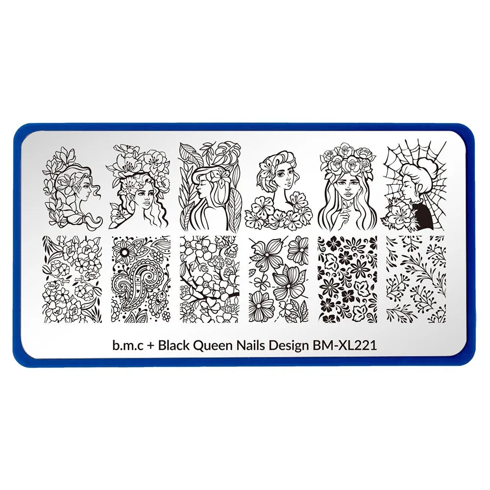 Artist Collab x Black Queen Nails Design Stamping Plate