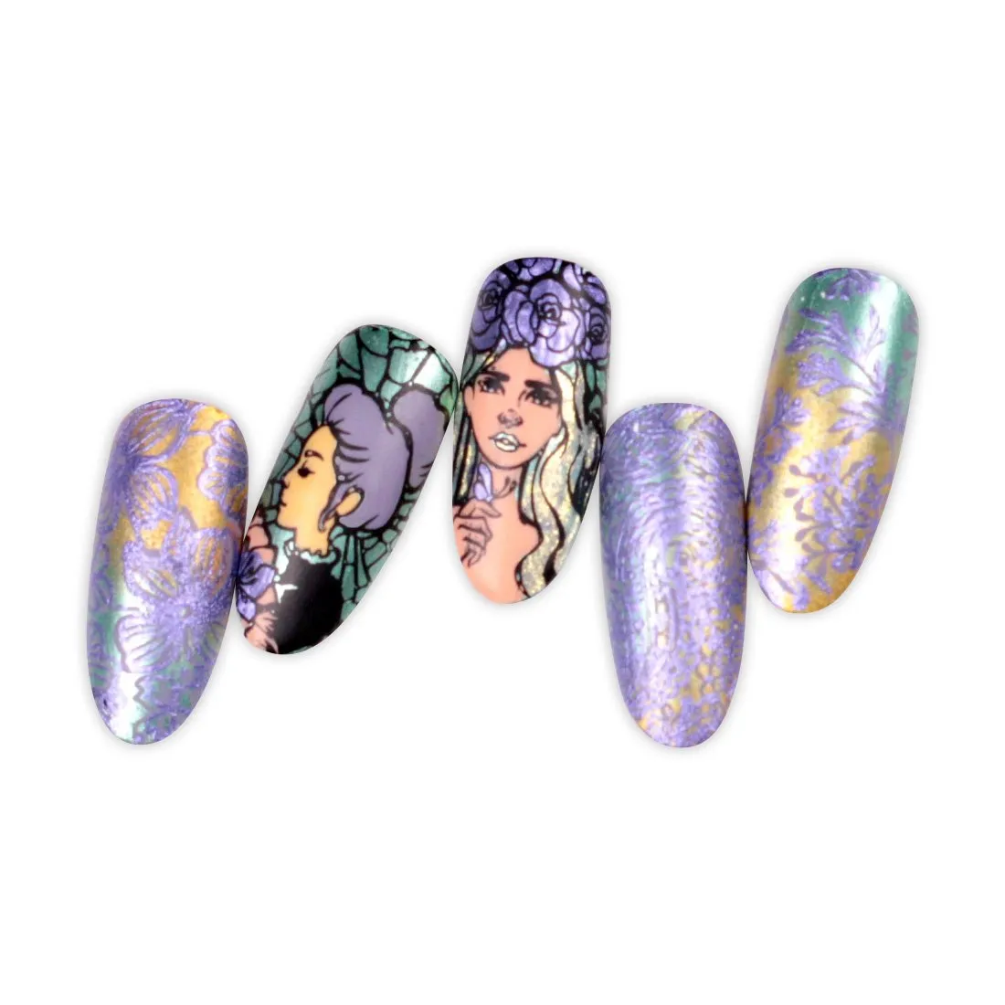 Artist Collab x Black Queen Nails Design Stamping Plate