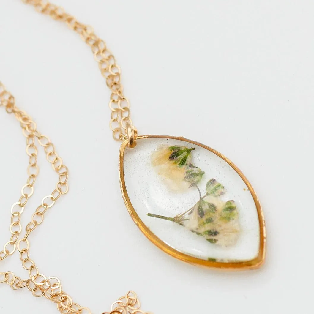Baby's Breath Marquise Necklace