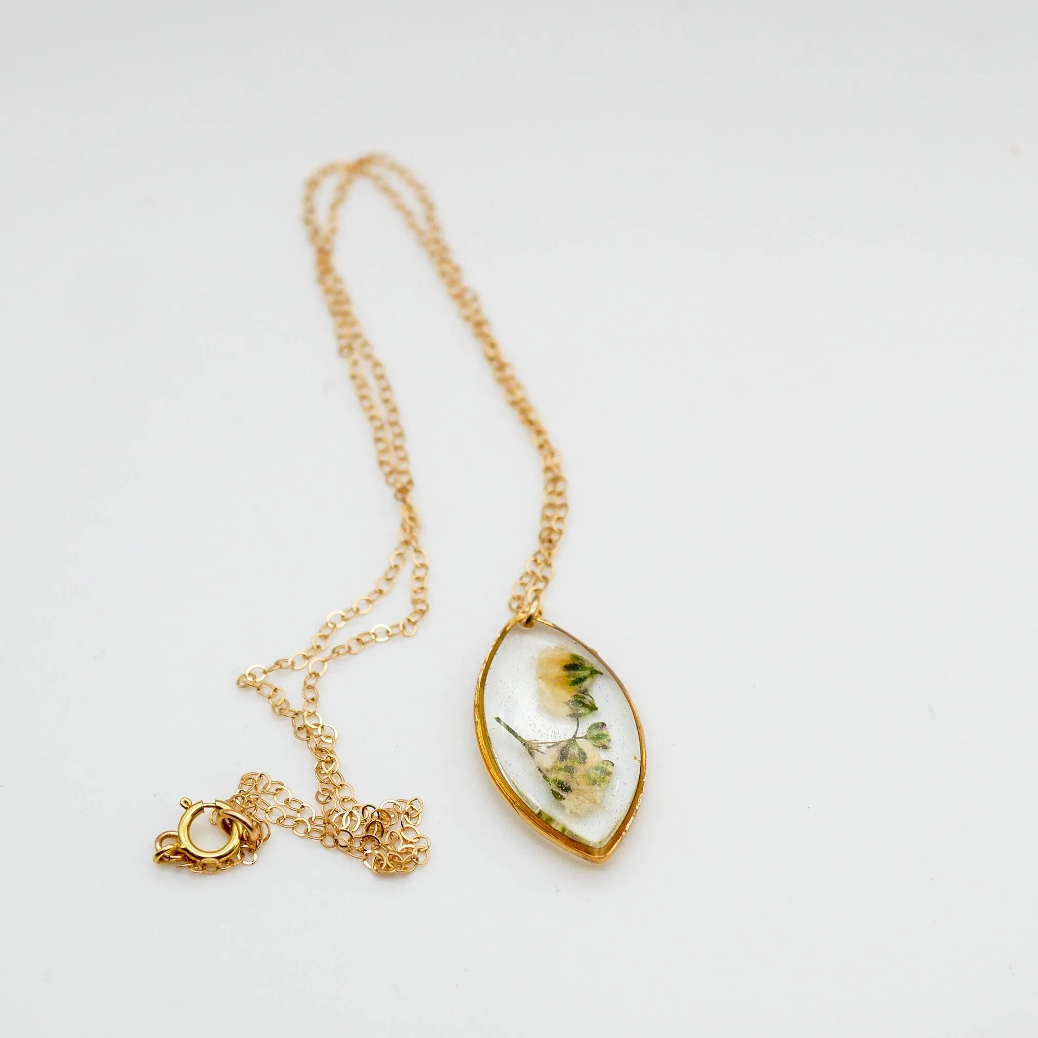 Baby's Breath Marquise Necklace