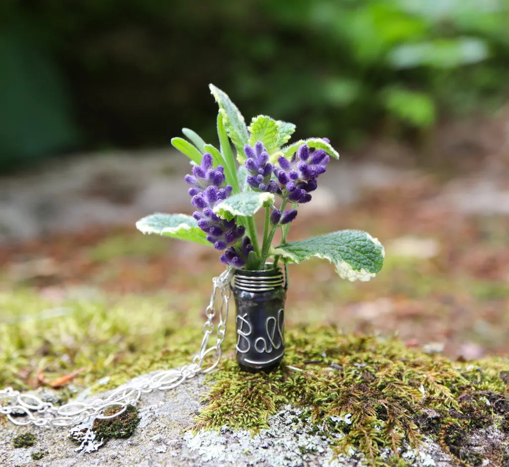 Ball Jar Bouquet or Vase Bouquet Necklace
