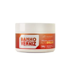Banho de Verniz Varnish Bath Shea Rose D-Panthenol Shine Mask 250g - All Nature