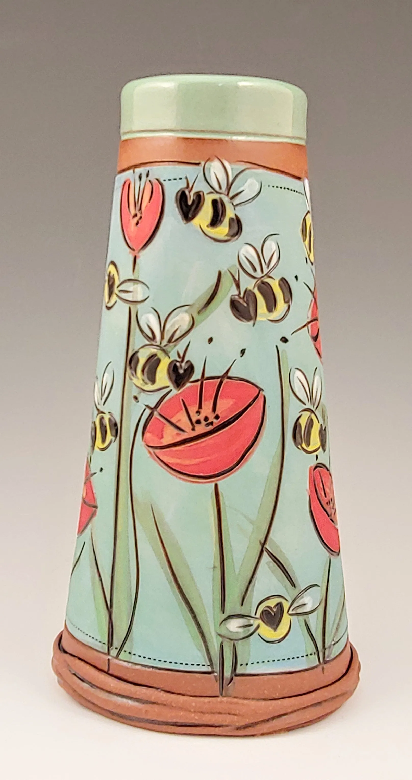 Bees & Flowers Vase