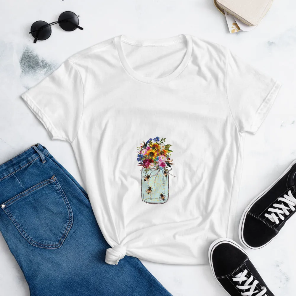 Bees in a Jar Women's short sleeve t-shirt