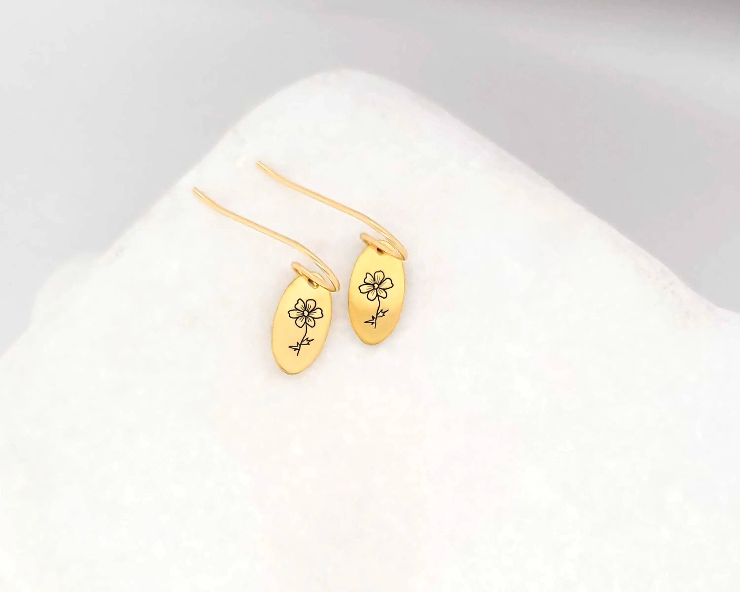 Birth Flower Earrings