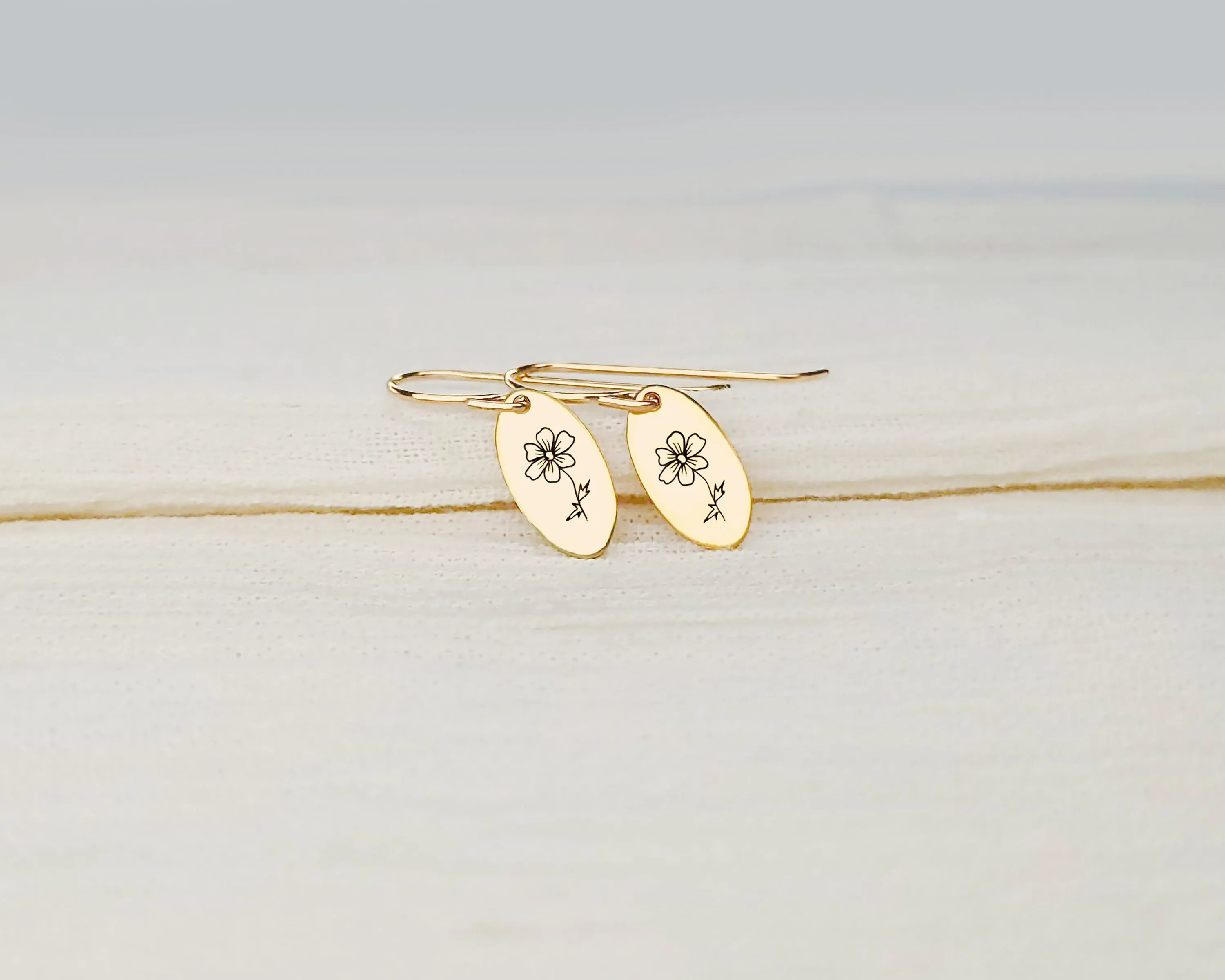 Birth Flower Earrings