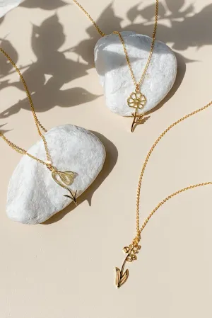 Birth Flower Necklace