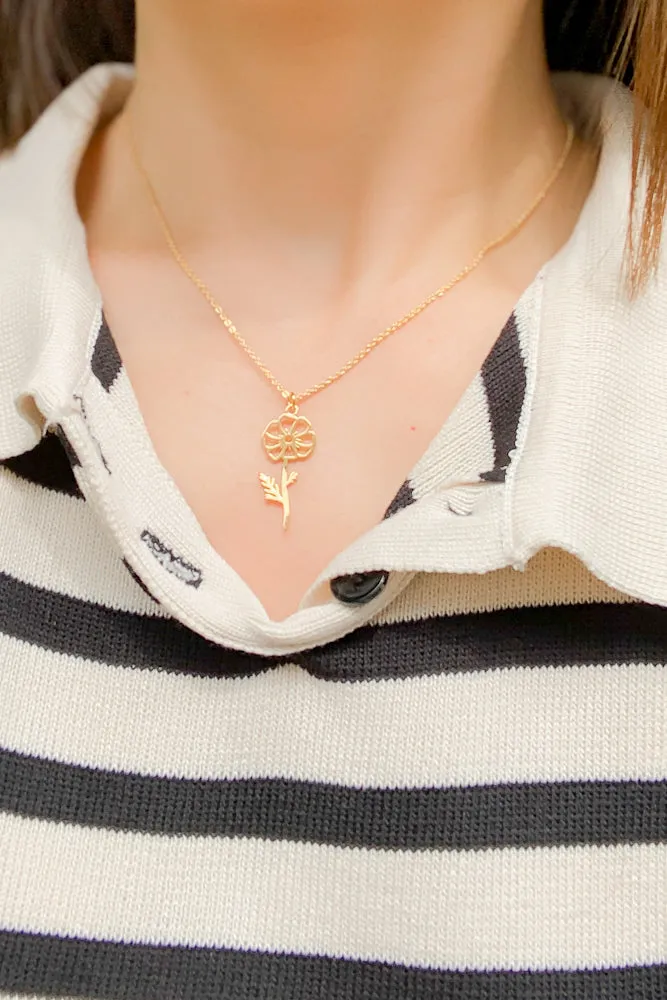 Birth Flower Necklace