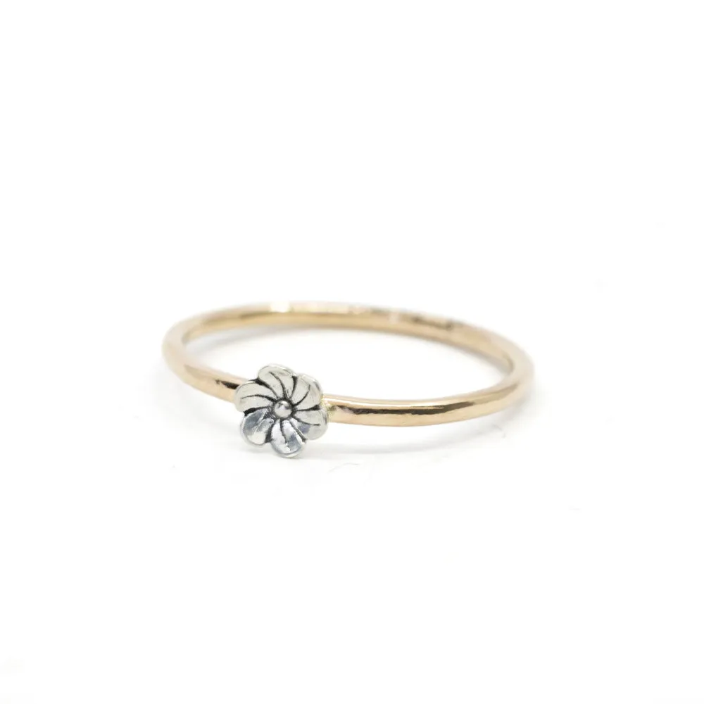 Blossom Flower Ring in Gold