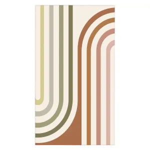 Bold Curvature Stripes I Tablecloth