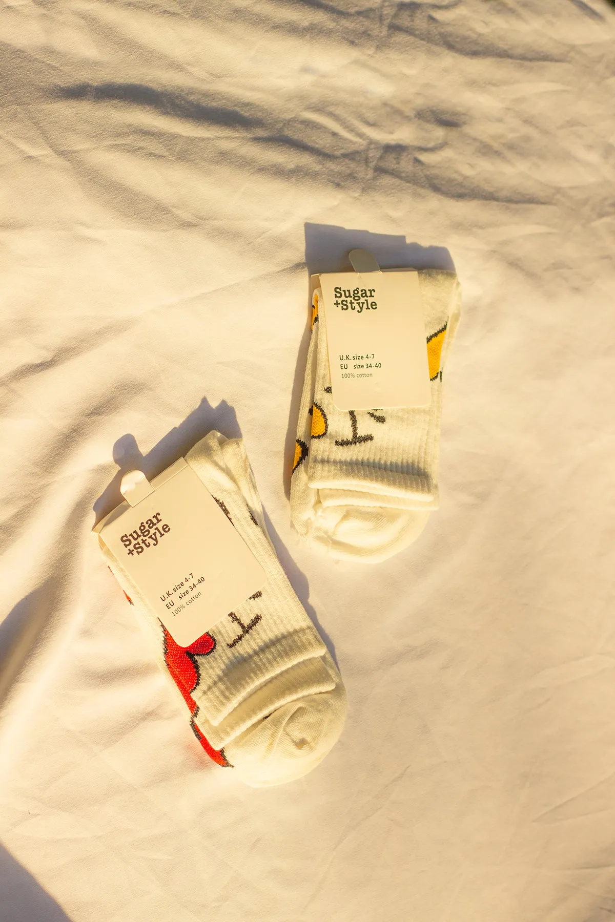 Bold Love Print Socks