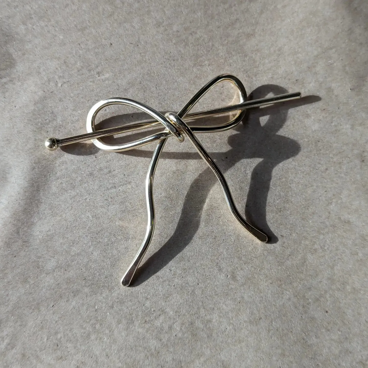 bow hair pin slide